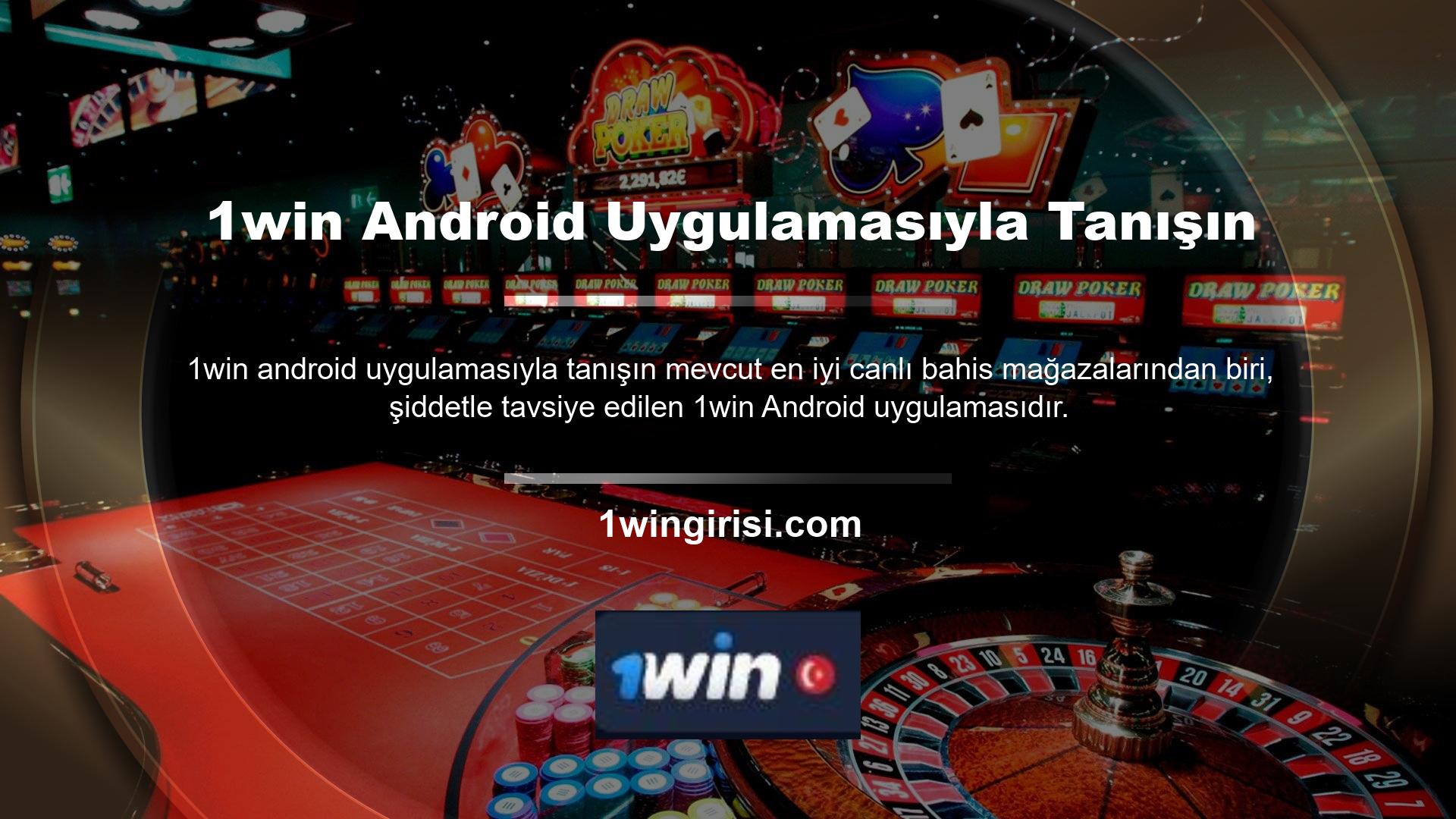 Bu uygulama ile casino ve bahis hizmetlerini Android cep telefonunuzdan saniyeler içinde alabilirsiniz