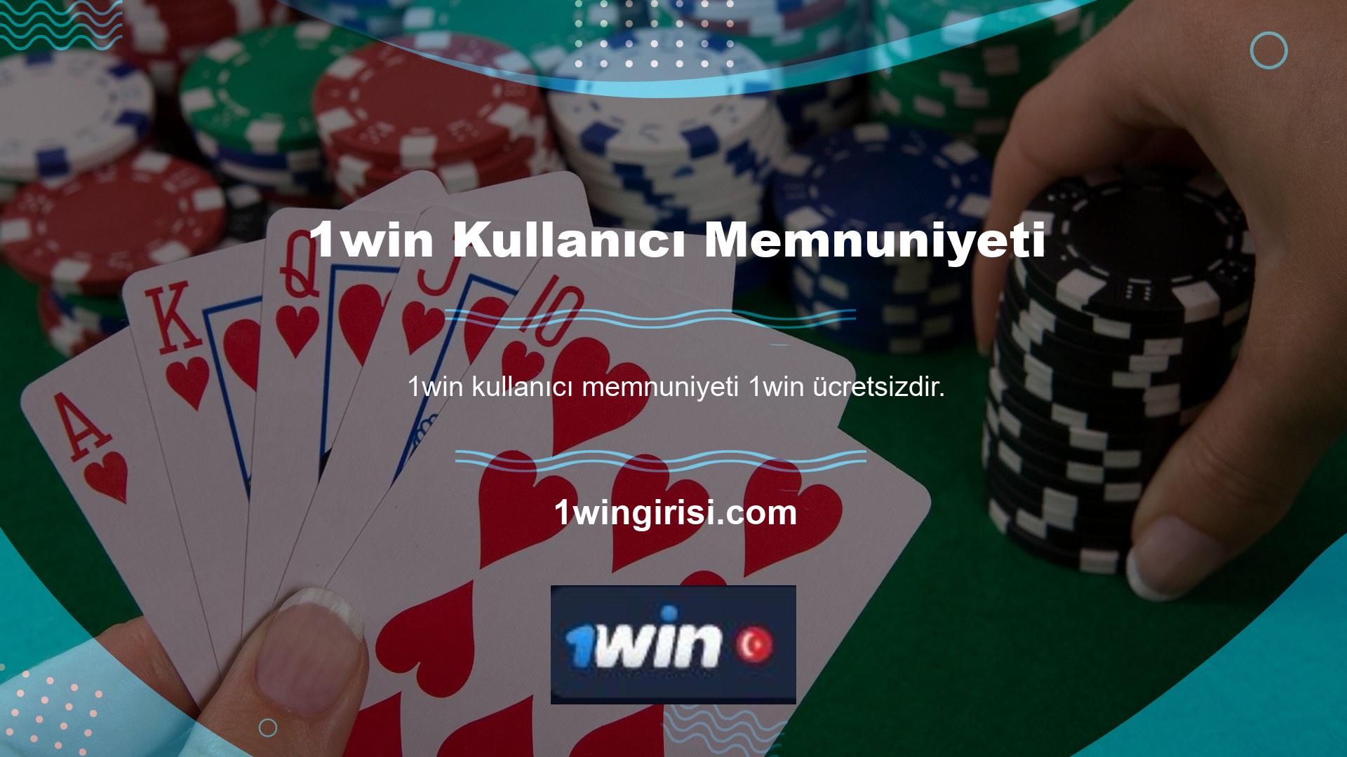 Sitenin kullanımı oyuncu memnuniyetine bağlıdır
