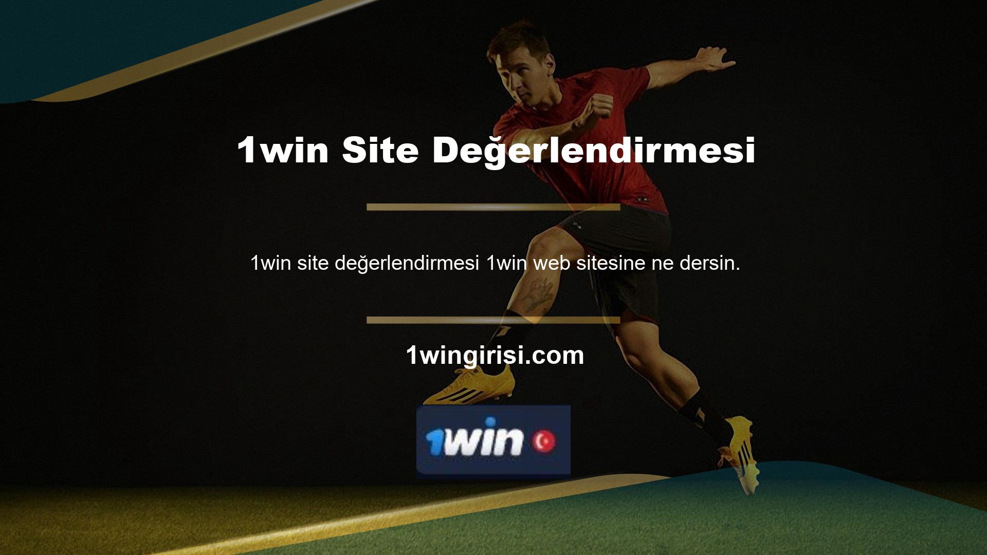 1win web sitesine ne dersiniz? Bu web sitesi yeni ve farklıdır ve başarılı olmak için bir hedefi vardır