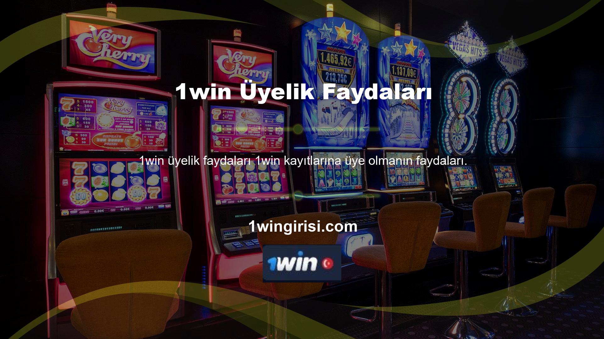 1win web sitesinde bir bonus sistemi vardır